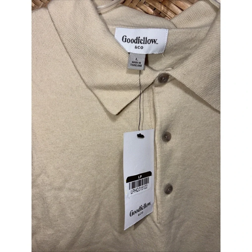 Goodfellow & Co Mens Long‎ Sleeve Tan Sweater Size Large